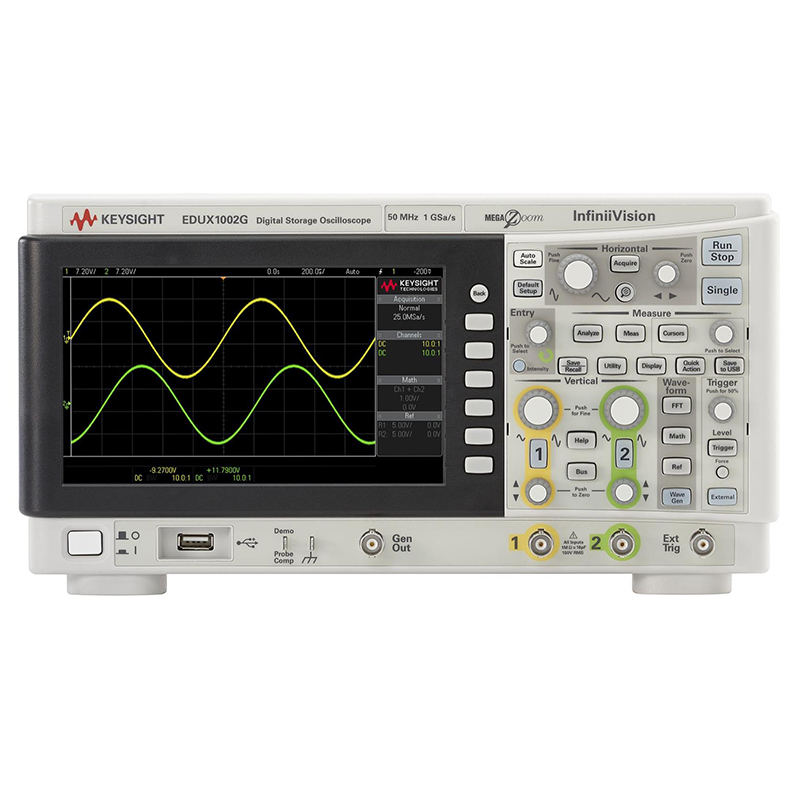 是德EDUX1002G 示波器：50 MHz，2 个模拟通道