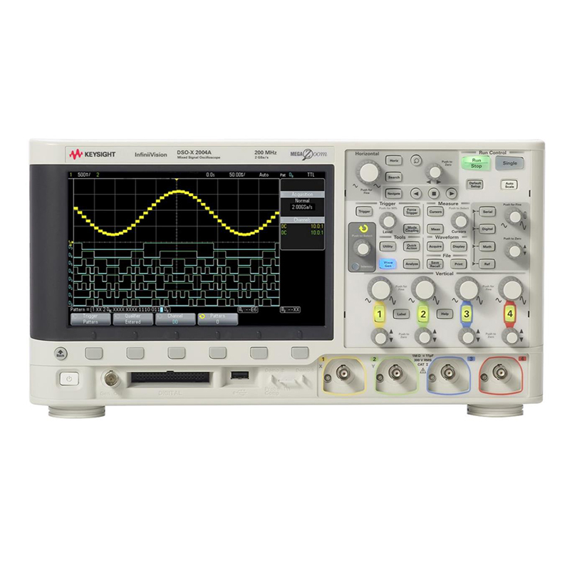 是德DSOX2004A 示波器：70 MHz，4 个模拟通道