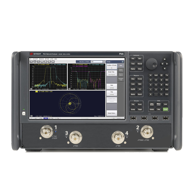 是德N5224B PNA 微波网络分析仪，900 Hz/10 MHz 至 43.5 GHz