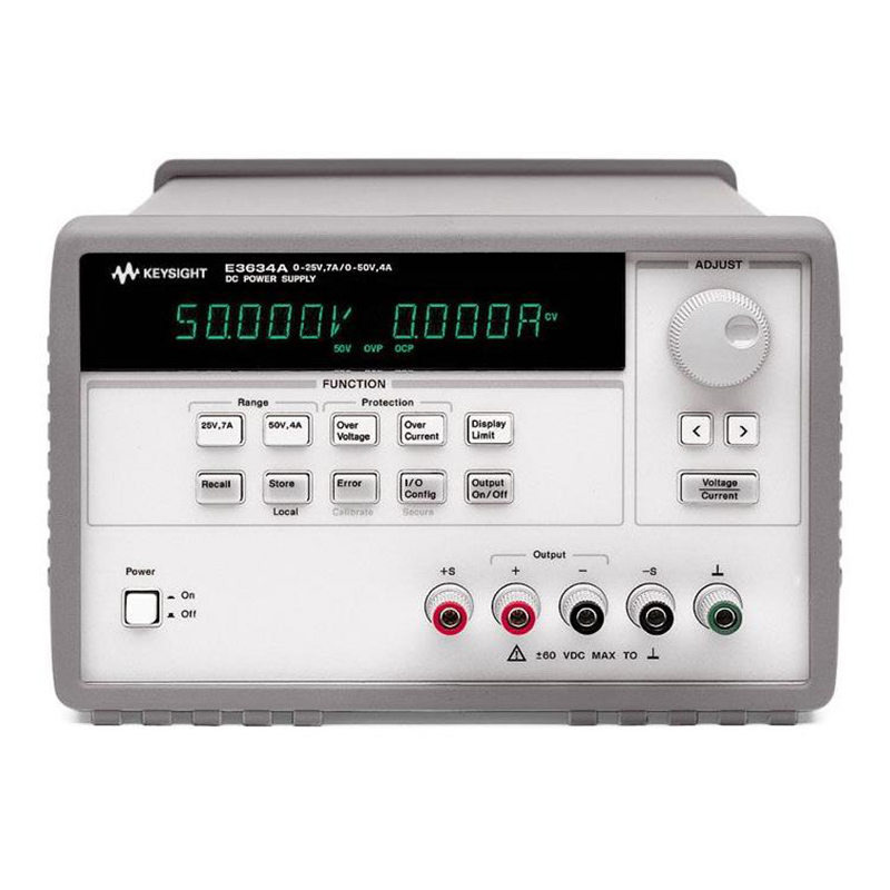 是德E3634A 200W 电源，25V，7A 或 50V，4A