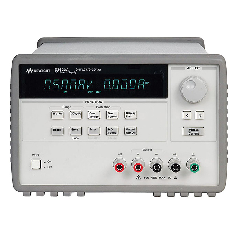 是德E3632A 120W 电源，15V，7A 或 30V，4A