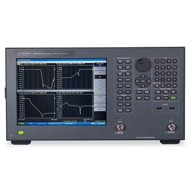 是德E5063A ENA 系列网络分析仪，100 kHz to 500 M/1.5 G/3 G/4.5 G/6.5 G/8.5 G/14 G/18 GHz