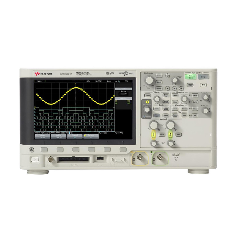 是德MSOX2012A 混合信号示波器：100 MHz，2 个模拟通道和 8 个数字通道