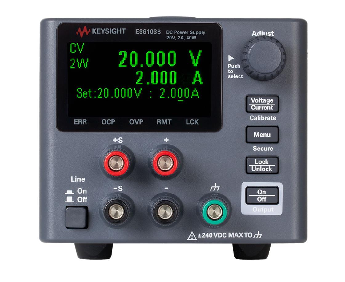 是德E36103B 直流电源，20V，2A，40W