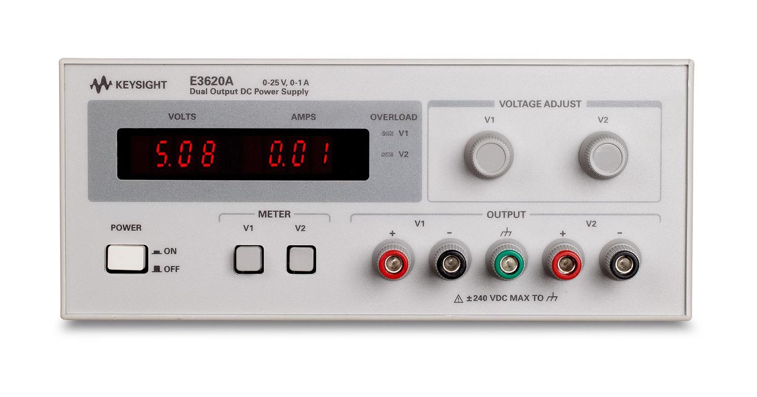 是德E3620A 50W 双路输出电源，双路 25V，1A